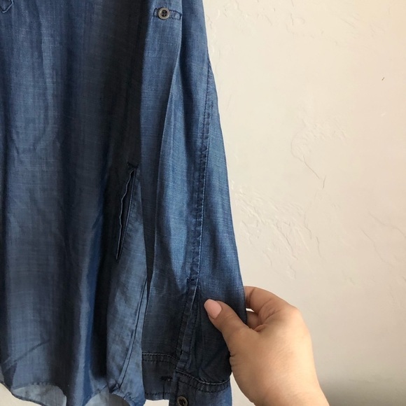 Laju Dark Wash Tencel Tunic Dress - Picture 6 of 9